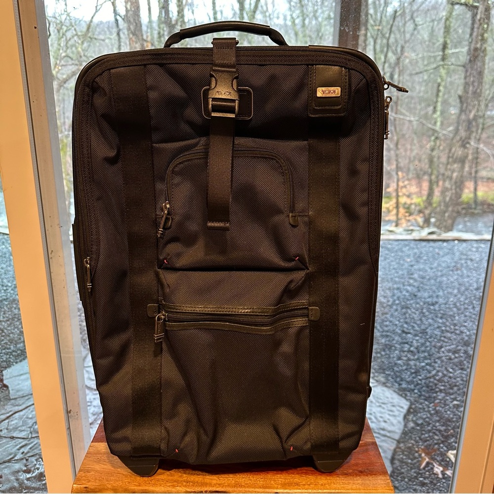 Tumi carry on suitcase